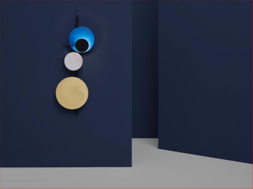 Please Wait to be Seated Planet Lamp L: 98 cm - Electric Blue