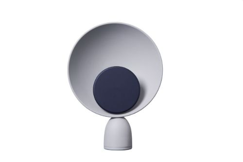 Please Wait to be Seated Blooper Table Lamp H: 35 cm - Ash Grey/Navy Blue