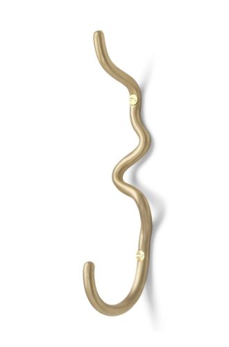 Ferm Living Curvature Hook H: 19,7 cm - Brass