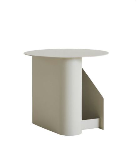 Woud Sentrum Side Table H: 36 cm - Warm Grey