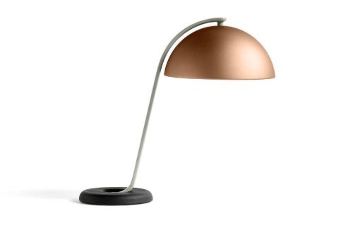 HAY Cloche Table Lamp H: 43 cm - Mocca/Black