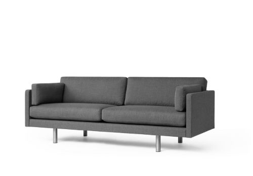 Erik Jørgensen EJ220 2062 2 Pers. Sofa 100 L: 212 cm - Foss 172/Krom