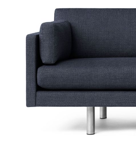 Erik Jørgensen EJ220 2062 2 Pers. Sofa 100 L: 212 cm - Foss 772/Krom