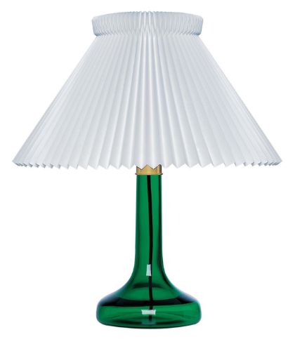 Le Klint Model 343 Bordlampe H: 48 cm - Glas / Grøn