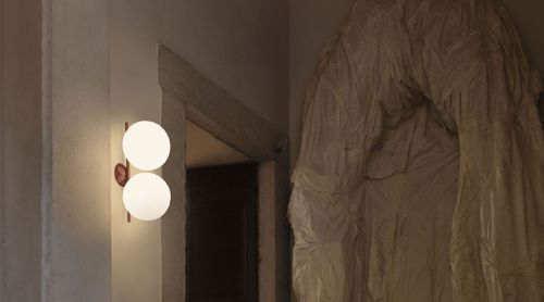 FLOS IC C/W1 Double Væglampe H: 42 cm - Sort