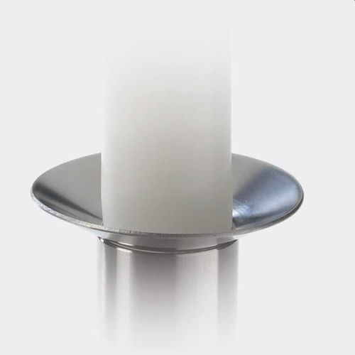 Piet Hein Lysmanchet Maxi Ø: 50 mm - Sølv 