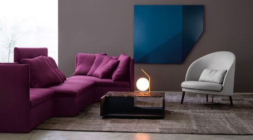 FLOS IC Lights Bordlampe T1 Low H: 38,1 cm - Red Burgundy