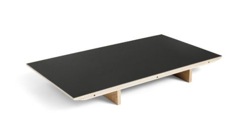 HAY CPH 30 Extendable Leaf 50x80 cm - Oak Lacquered Plywood/Black Linoleum