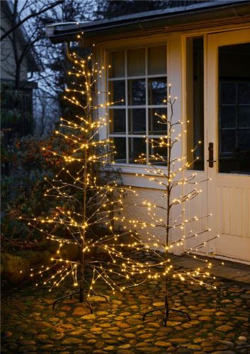 Sirius Isaac Træ H: 2,1 m 348 LED lys - Brun