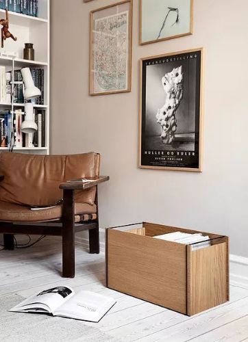 Moebe Storage Box 60x31 cm - Oak / Black Steel