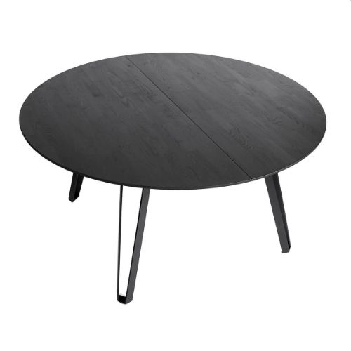 Muubs Spisebord Space Ø: 150 cm - Woca Black Ash/Iron