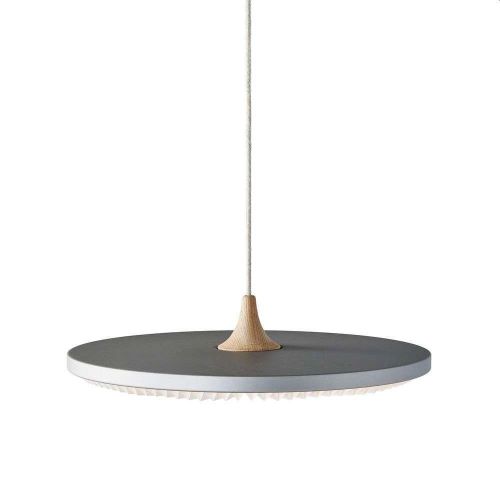 Le Klint Soleil Pendant W/Dimmer M Ø: 50 cm - Silver Cloud/Paper