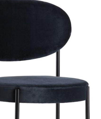 Verpan Series 430 Chair SH: 47 cm - Harald 182 Blue/Black 4 FOR 3 KAMPAGNETILBUD