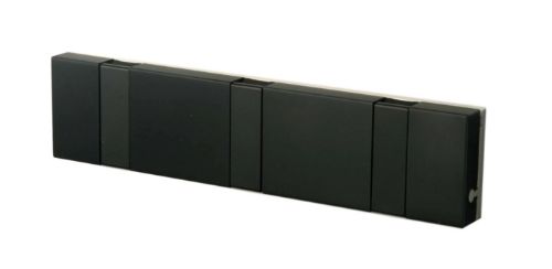 KNAX Lite 3 knagerække L: 20cm - Sort/Sort