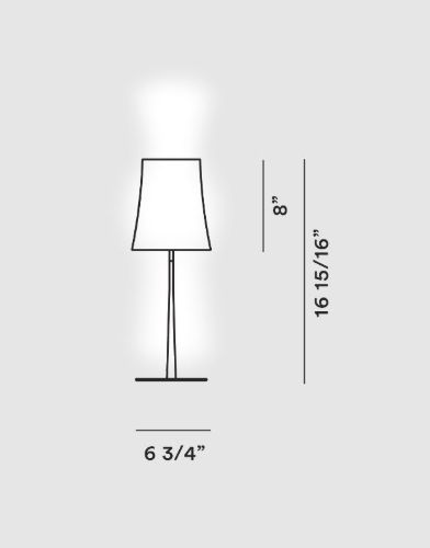 Foscarini Birdie Easy Bordlampe H: 43cm - Salvie Grøn