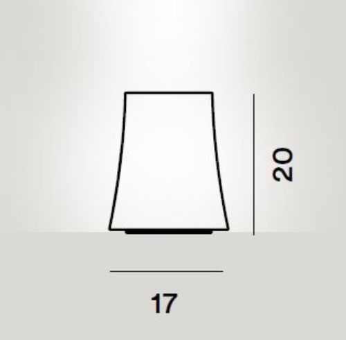 Foscarini Birdie Zero Bordlampe Small H: 20cm - Hvid