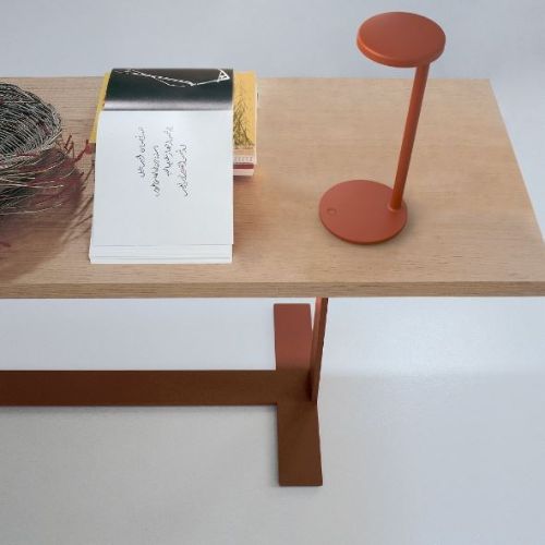 FLOS Oblique Bordlampe H: 35cm - Matt Rust
