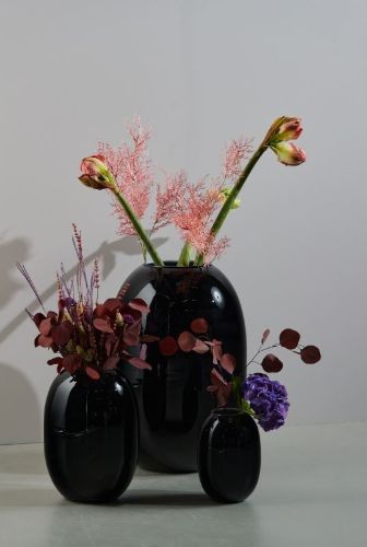 Piet Hein Super Vase H: 16 cm - Sort