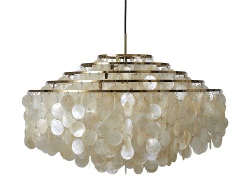 Verpan Fun 11DM Pendant Ø: 70 cm - Brass/Pearl