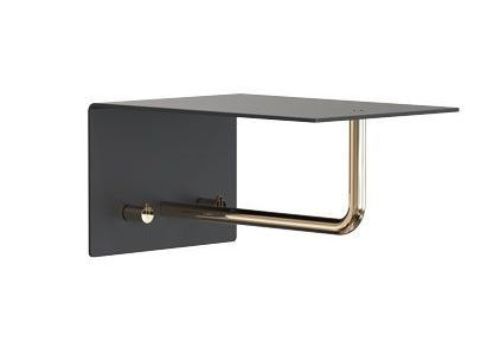 FROST UNU Hattehylde 200 L: 20cm - Sort/Guld