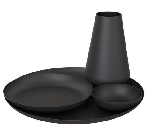 FROST LIVING Rondo Skål 270 Ø: 26,8cm - Mat Sort
