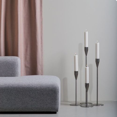 Piet Hein Jupiter Lysestage Maxi H: 65 cm - Sølv