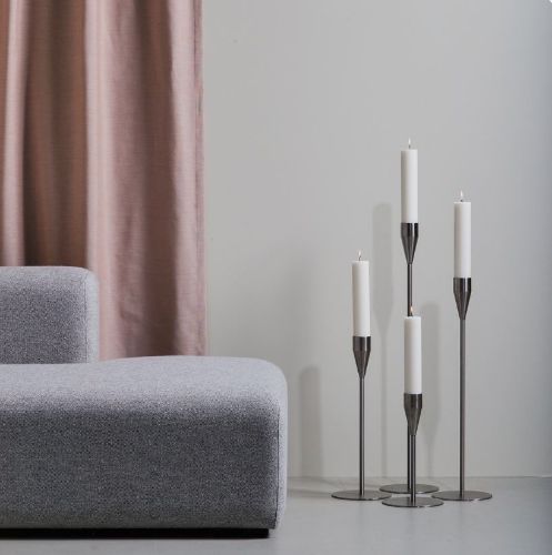 Piet Hein Venus Lysestage Maxi H: 47,5 cm - Sølv