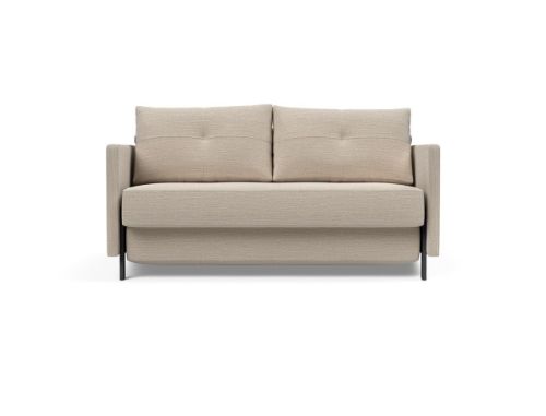 Innovation Living Cubed Sovesofa m. Armlæn L: 140 cm - Blida Sand Grey/Mat Sort
