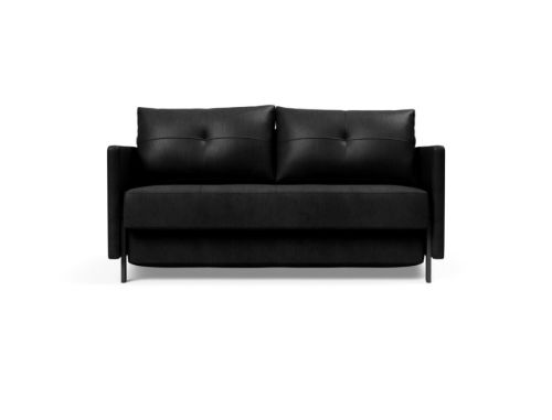 Innovation Living Cubed Sovesofa m. Armlæn L: 140 cm - Faunal Black/Mat Sort