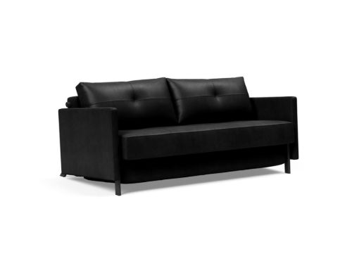 Innovation Living Cubed Sovesofa m. Armlæn L: 160 cm - Faunal Black/Mat Sort