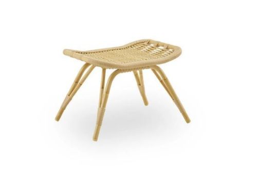 Sika-Design Monet Fodskammel H: 38 cm - Alurattan Natural