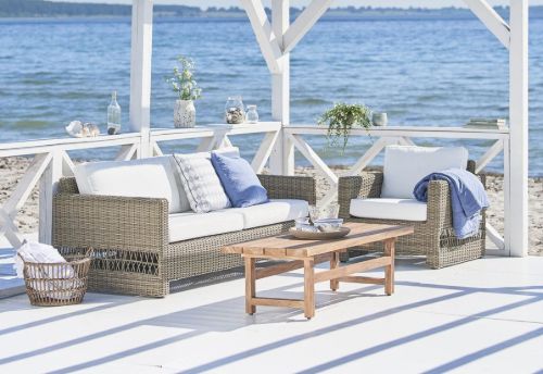 Sika-Design Julian Sofabord 140x55 cm - Old Teak