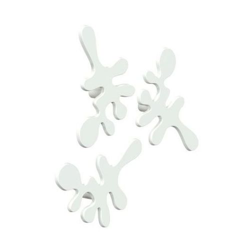 FROST Signatures Mini Camouflage Krog sæt m 3 stk 5,8x8cm - Mat Hvid