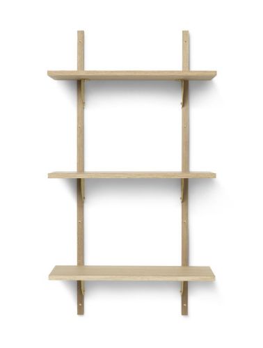 Ferm Living Sector Shelf T/N 54x102 cm  Oak- Brass