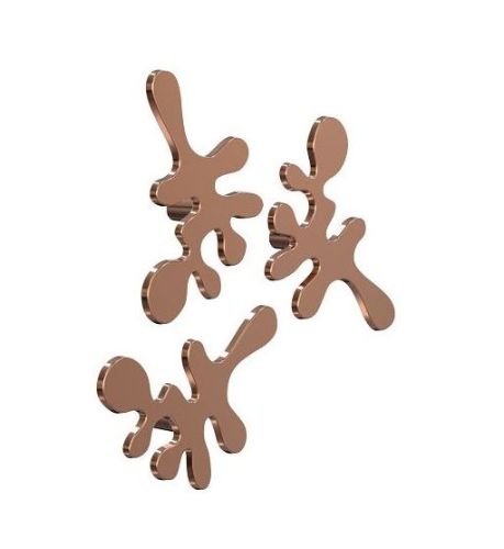 FROST Signatures Mini Camouflage Krog sæt m 3 stk 5,8x8cm - Poleret Kobber