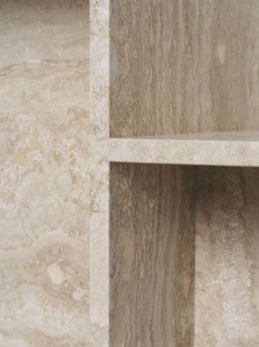 Ferm Living Distinct Side Table 50x35 cm - Travertine