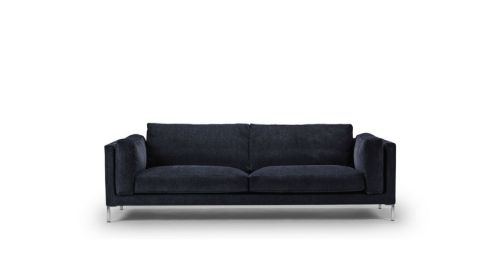 Juul 301 2,5 Pers. Sofa L: 240 cm - Tobacco 50/Børstet Rustfrit Stål