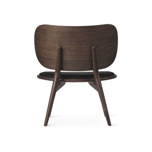Mater The Lounge Chair SH: 40 cm - Black Leather/Sirka Grey Stain Oak