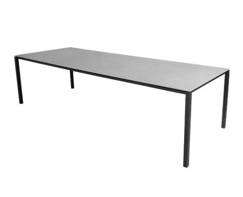 Cane-line Outdoor Pure Bord 280x100 cm - Lava Grey/Concrete Grey Ceramic