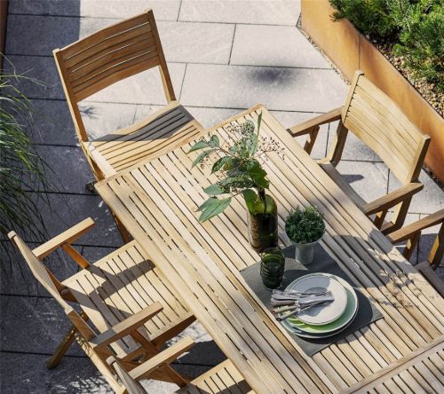 Cane-line Outdoor Flip Klapbord Stor 140x80 cm - Teak
