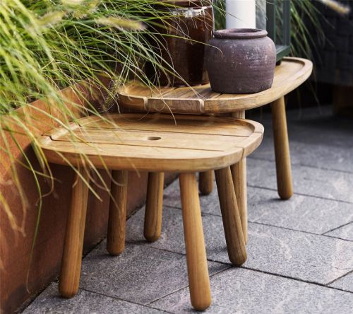 Cane-line Outdoor Royal Rektangulært Sofabord 76x38 cm - Teak