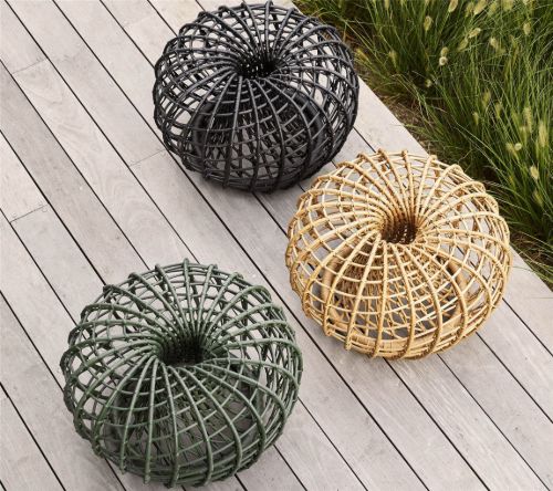 Cane-line Outdoor Nest Fodskammel Ø: 67 cm - Natural
