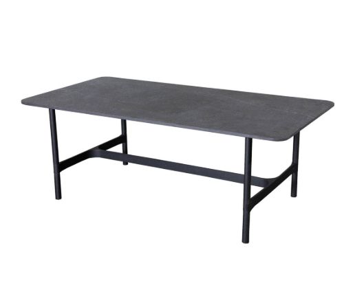 Cane-line Outdoor Twist Sofabord 120x60 cm - Lava Grey/Fossil Black
