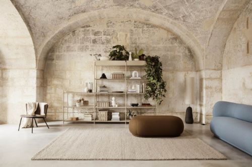 Ferm Living Rico Ottoman Brushed L: 124 cm - Sand