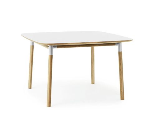 Normann Copenhagen Form Spisebord 120x120cm - Hvid/Eg