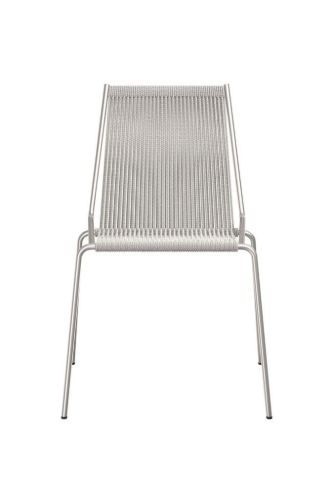 Thorup Copenhagen Noel Wool Chair SH: 46 cm - Stål/Grå