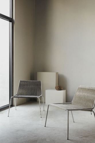 Thorup Copenhagen Noel Lounge Chair SH: 43 cm - Sort/Natur