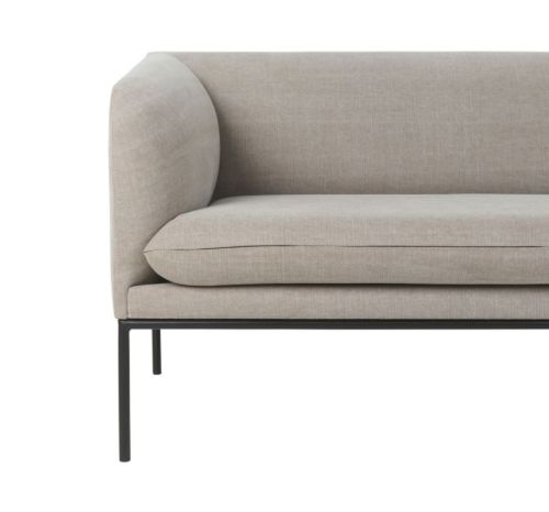 Ferm Living Turn 3-Seater Cotton Linen B: 200 cm - Natural