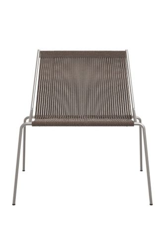 Thorup Copenhagen Noel Lounge Chair SH: 43 cm - Stål/Mørkegrå