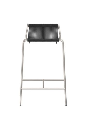 Thorup Copenhagen Noel Counter Chair SH: 67 cm - Stål/Sort